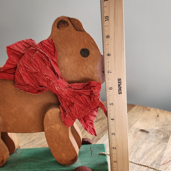 Vintage Teddy Bear Pull Along - Picture 14 of 15